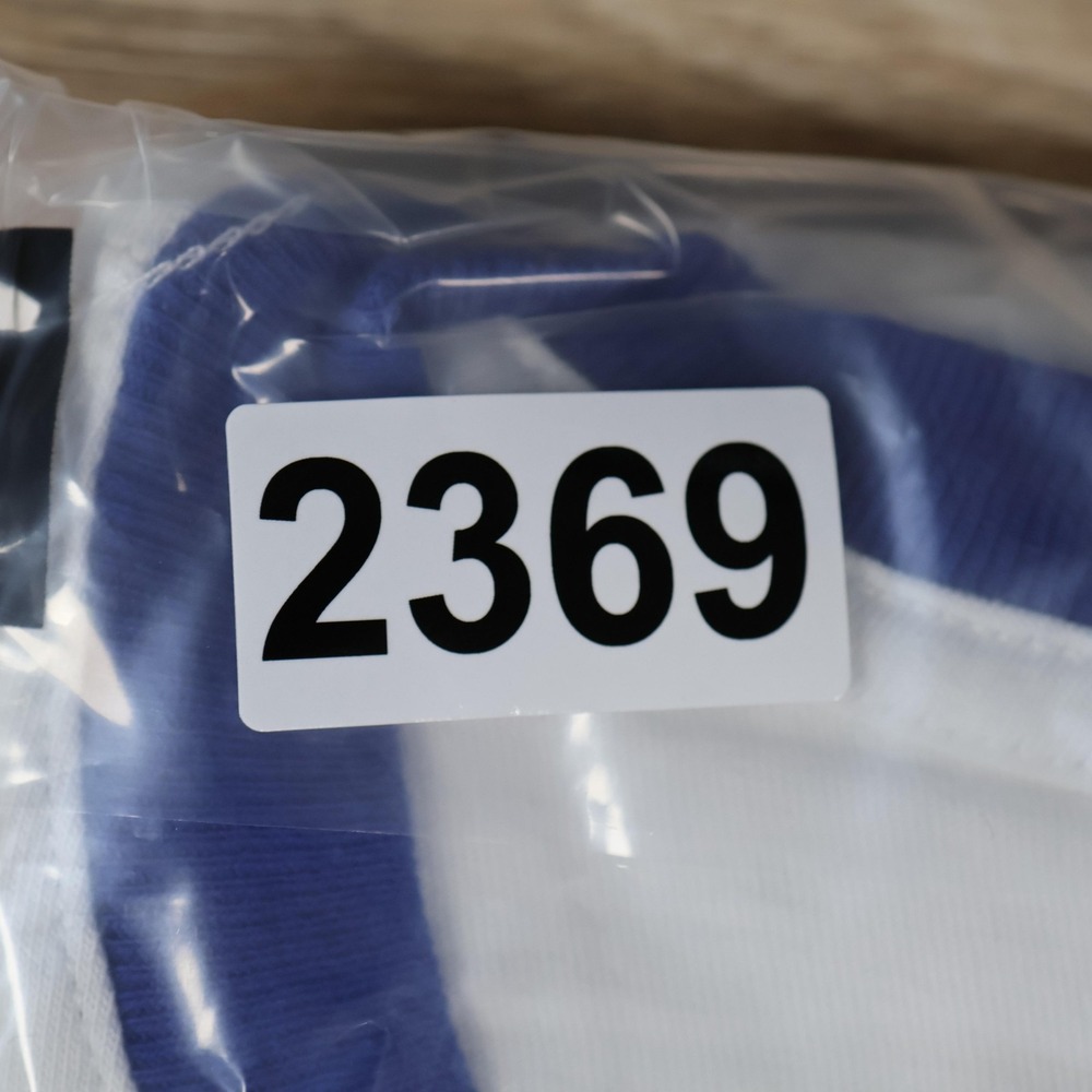 OVO Octobers Very Own T-Shirt Mens Large White Blue Ringer Crewneck Graphic Tee - Picture 11 of 11
